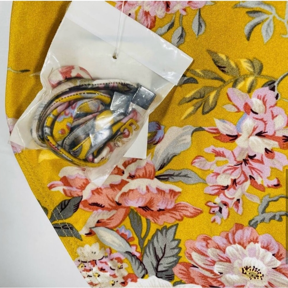 NWOT Zimmermann—Strapless 1-piece XS Yellow Floral - Picture 8 of 10